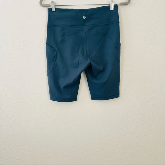 Lululemon Iron Blue Invigorate High Rise Shorts 10” - Picture 3 of 11